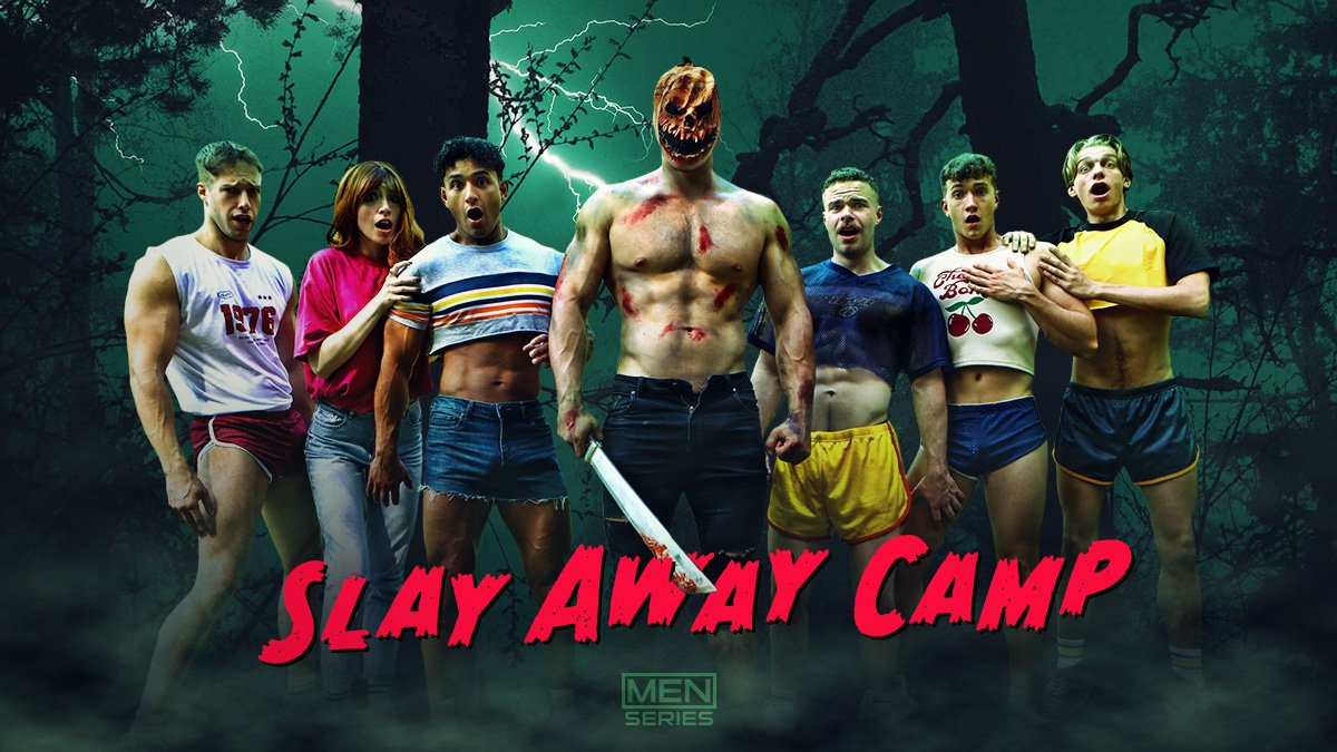 Men.com Announces Upcoming 80s Slasher Film-Inspired Original Porn Limited Series, “Slay Away Camp”.